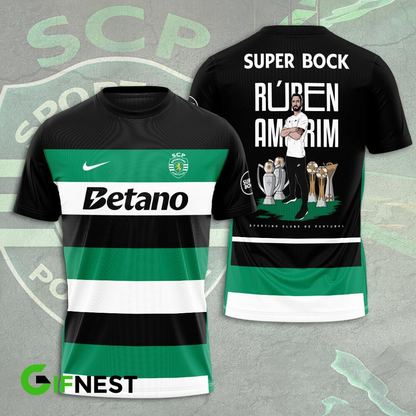 Sporting CP Primeira Liga 2025 T-Shirt TM NTA V10