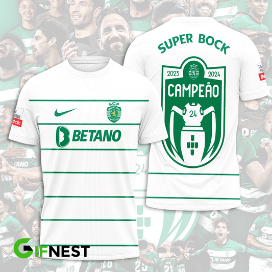 Sporting CP Primeira Liga 2025 T-Shirt TM NTA V12