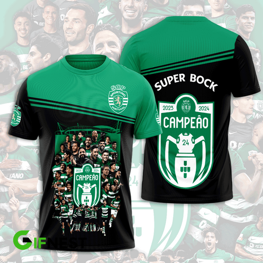 Sporting CP Primeira Liga 2025 T-Shirt TM NTA V16