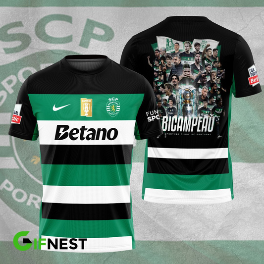 Sporting CP Primeira Liga 2025 T-Shirt TM NTA V9