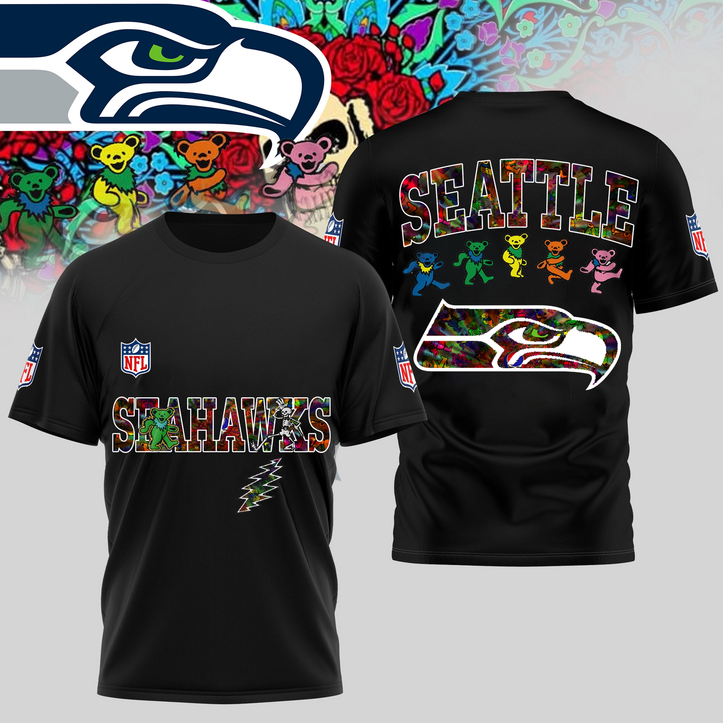 SS Premium NFL Dancing Bear T-Shirt DDT HLPHUONG