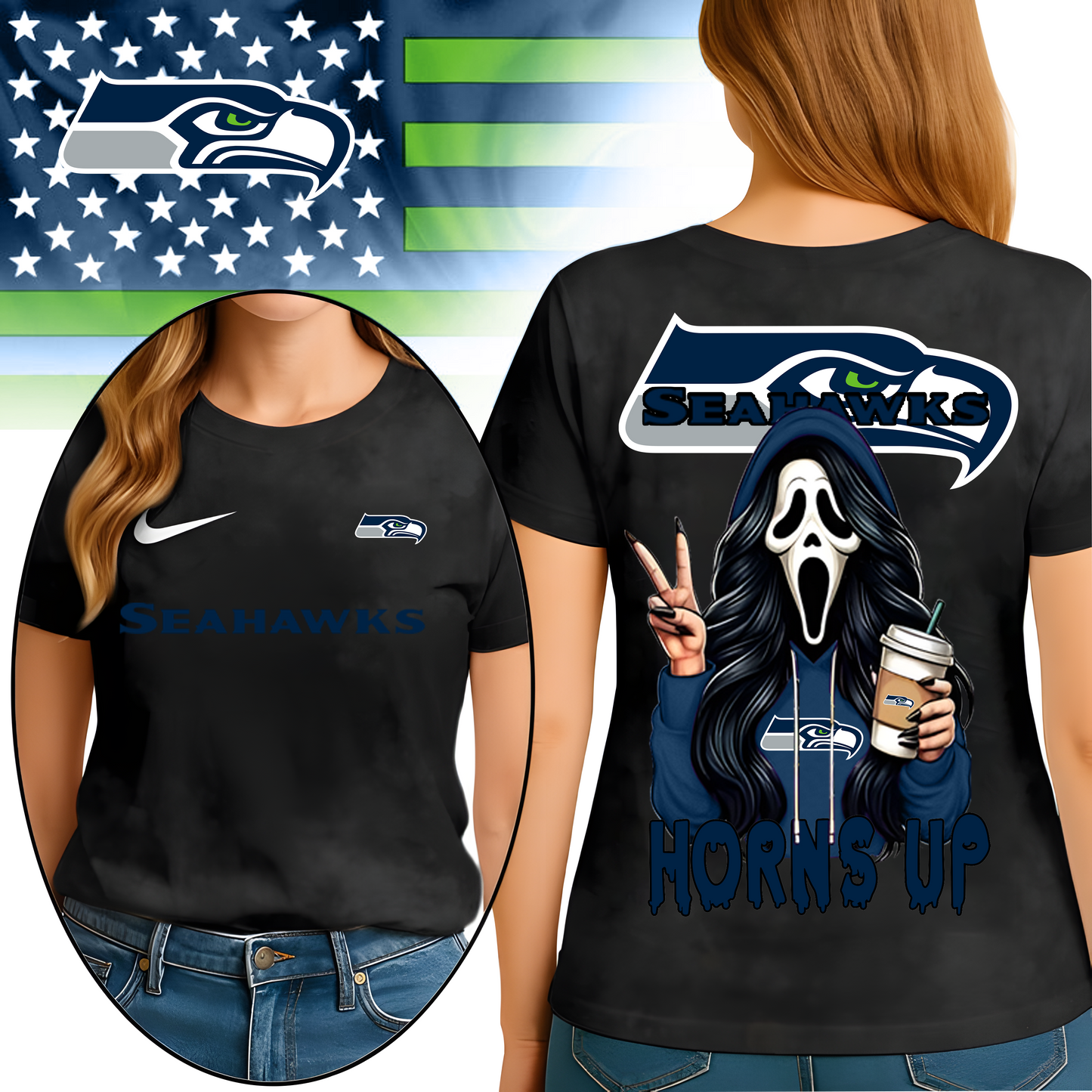 SS Premium NFL Ghostface 3D Shirt DDT HLPHUONG