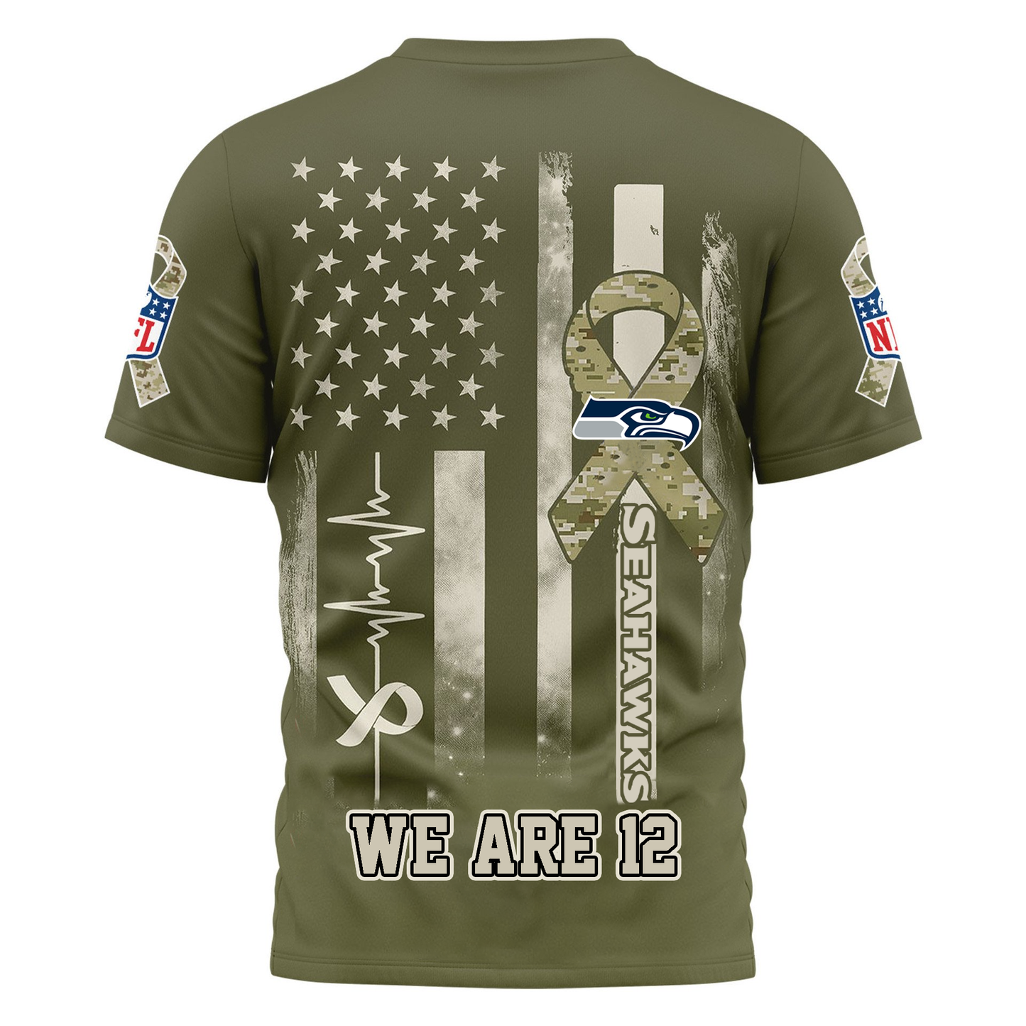 SS Premium NFL Salute to Service Camo 3D Shirt DDT CTND