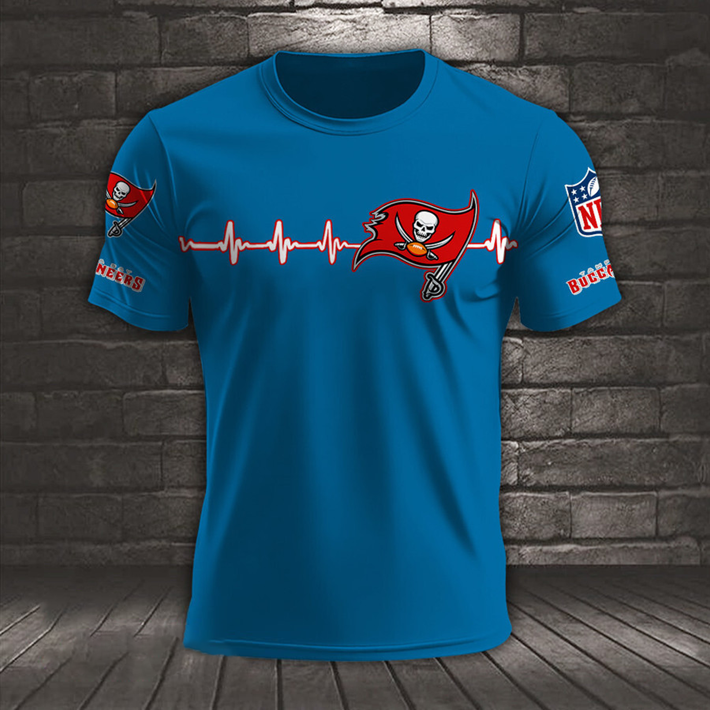 TB x NFL Heart Rate Map Special 3D Shirt DatND ThuongNH