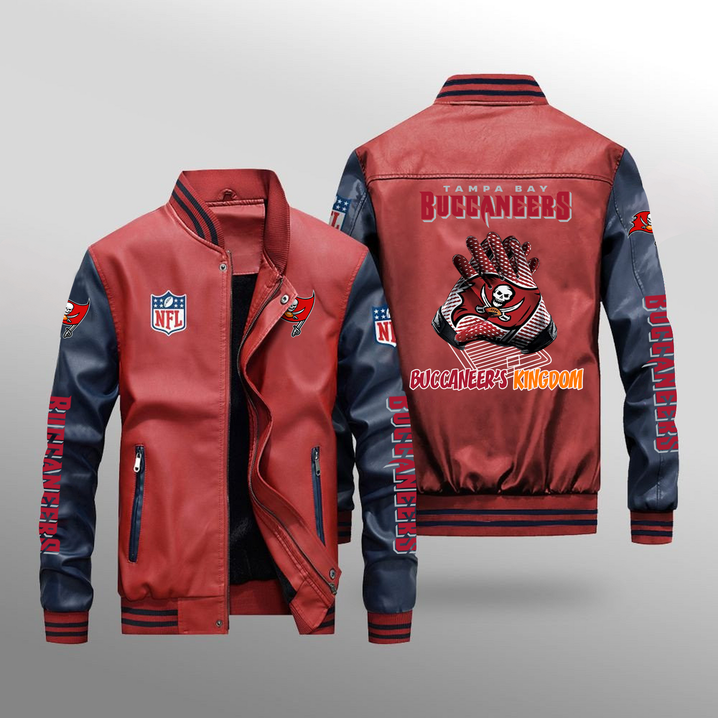 TB x NFL Leather Bomber Jacket DATND TANTD