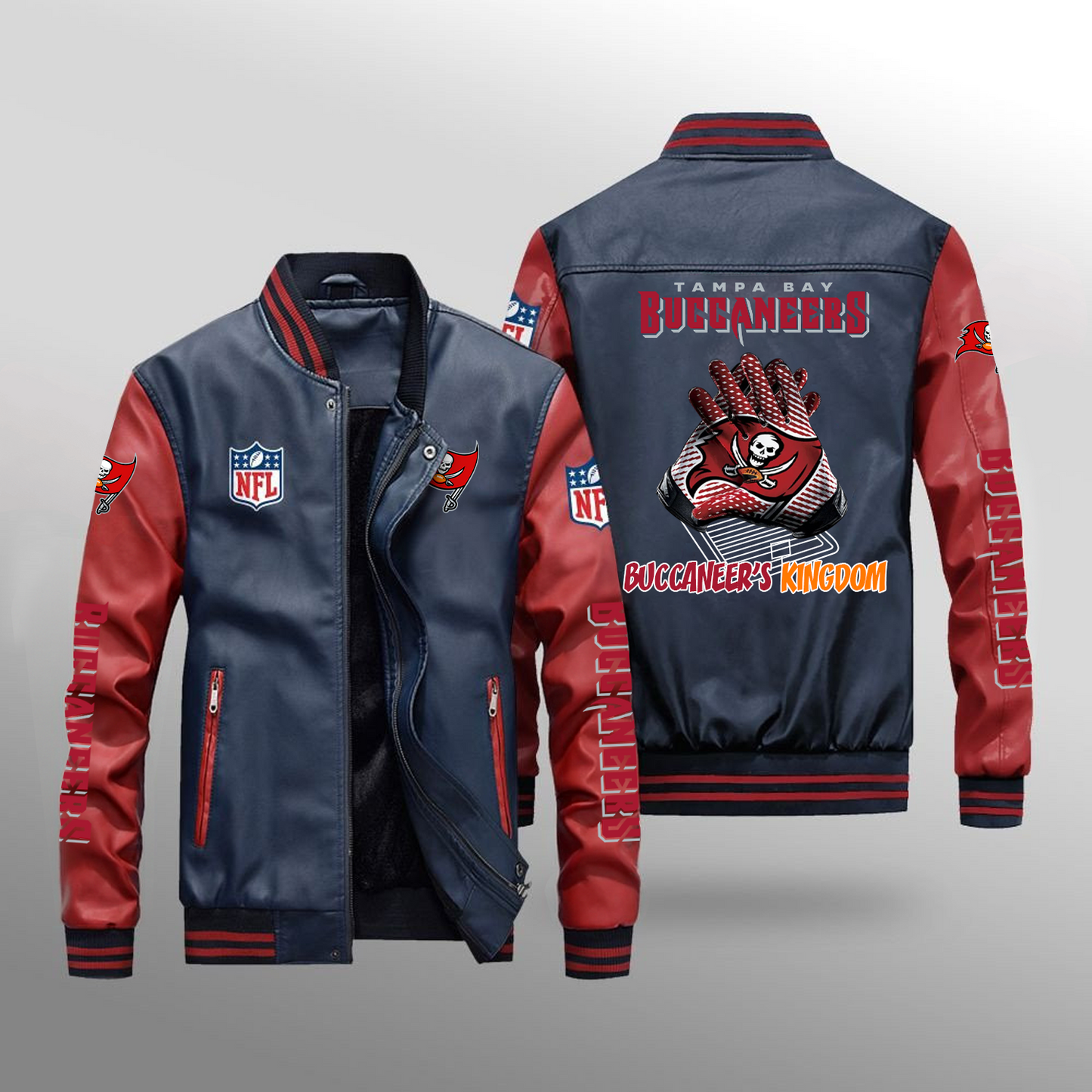 TB x NFL Leather Bomber Jacket DATND TANTD