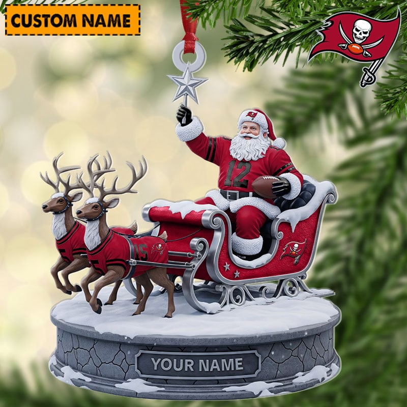 TBB NFL Personalized Christmas Ornament Gift For Family DDTNTL