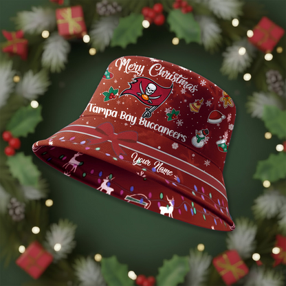 TBB Premium NFL Merry Christmas Bucket Hat DDT CTND