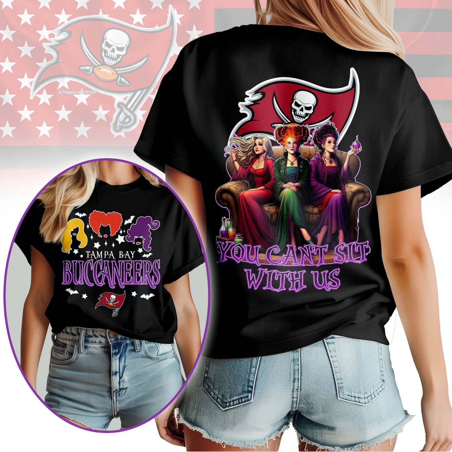 TBB Premium NFL You Can't Sit With Us 3D T-shirt DDT NTL