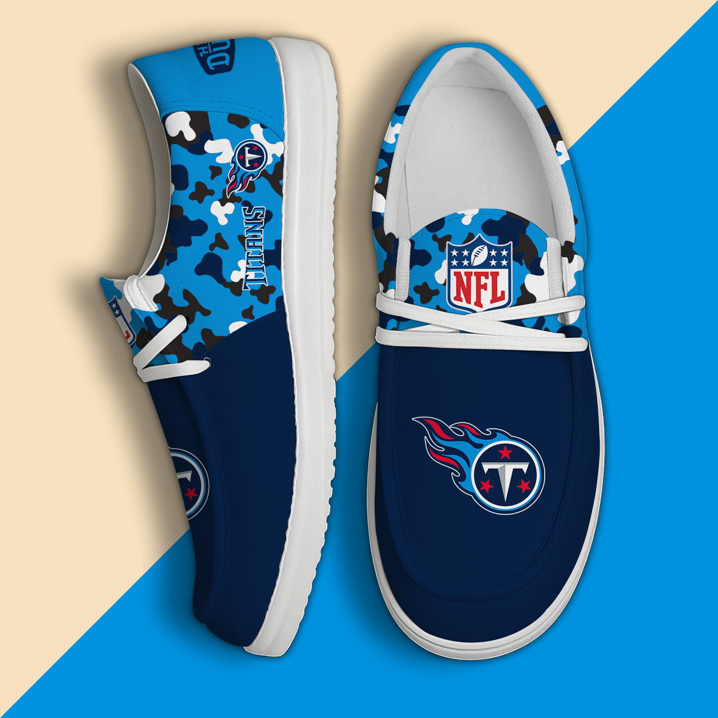 TEN Personalized NFL Hey Dude Shoes DatND ThuongNH