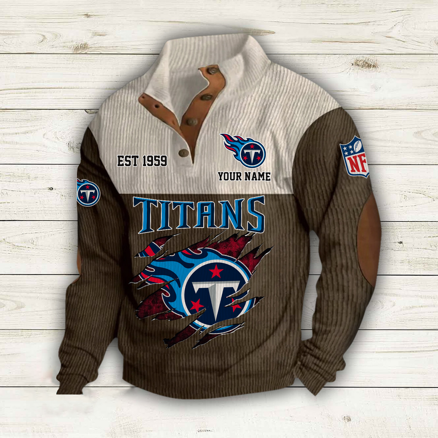 TEN x NFL Custom Name Sport Sweatshirt DatND DVT