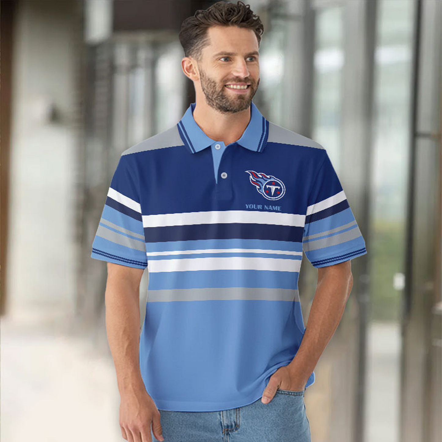 TEN x NFL New Style Men Short Sleeves Polo Shirt DatND DVT