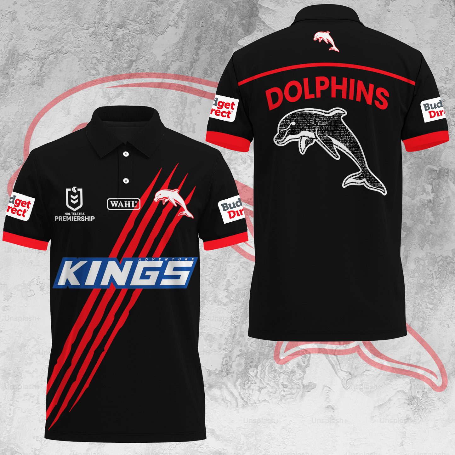 The Dolphins NRL 2025 Special Edition Polo Shirt TM V1