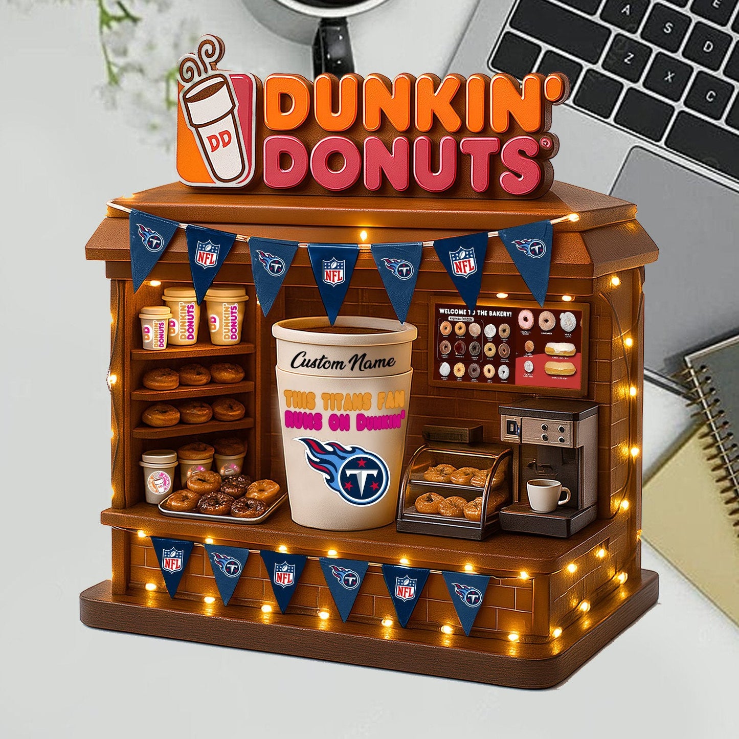 TT Acrylic Block - NFL x Dunkin Donuts Gift For Fans DDT CTND