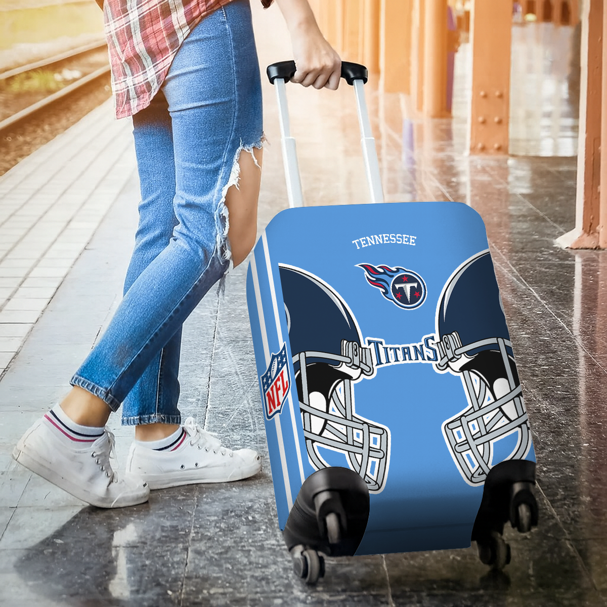 TT NFL V2 Luggage Cover Suitcase Protector DDT NTL