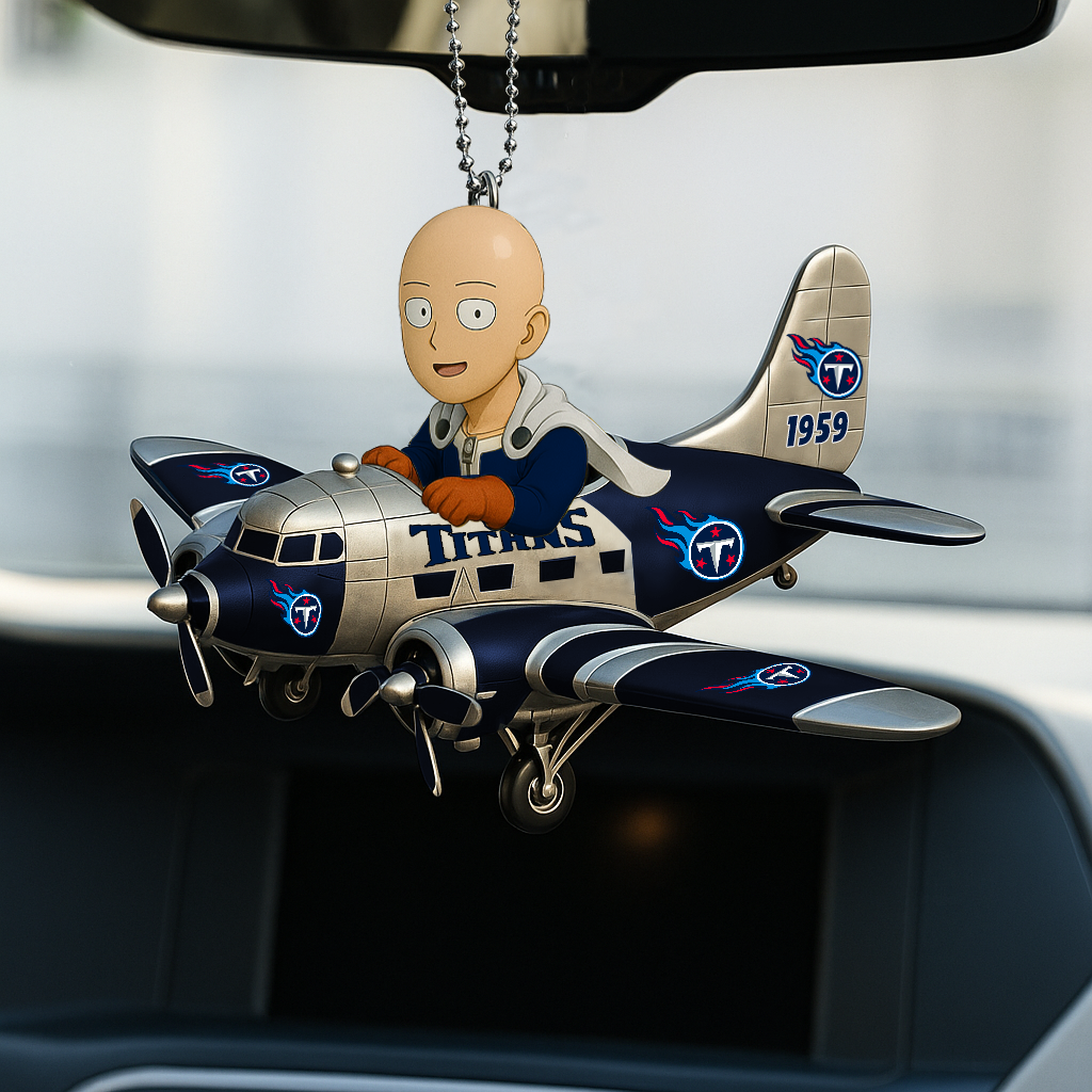 TT NFL x One-Punch Man Premium Car Hanging Ornament DDT HLP