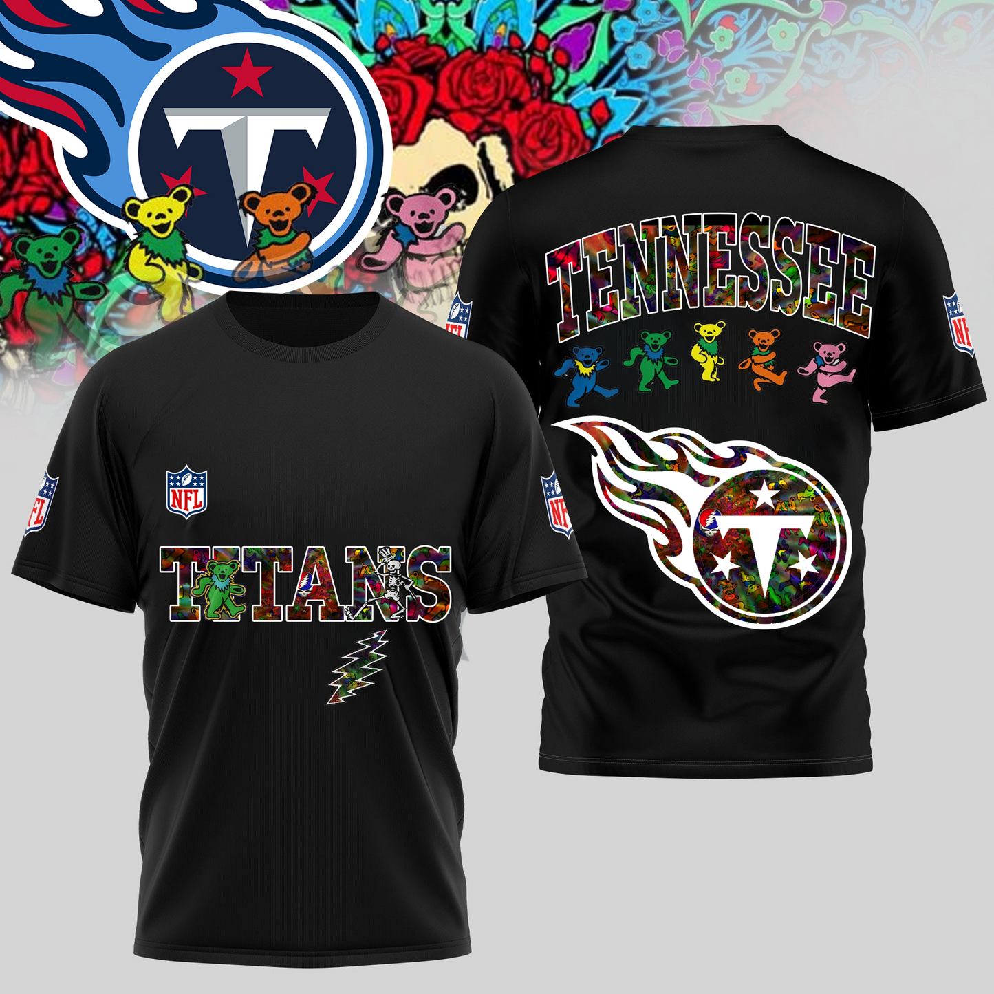 TT Premium NFL Dancing Bear T-Shirt DDT HLPHUONG