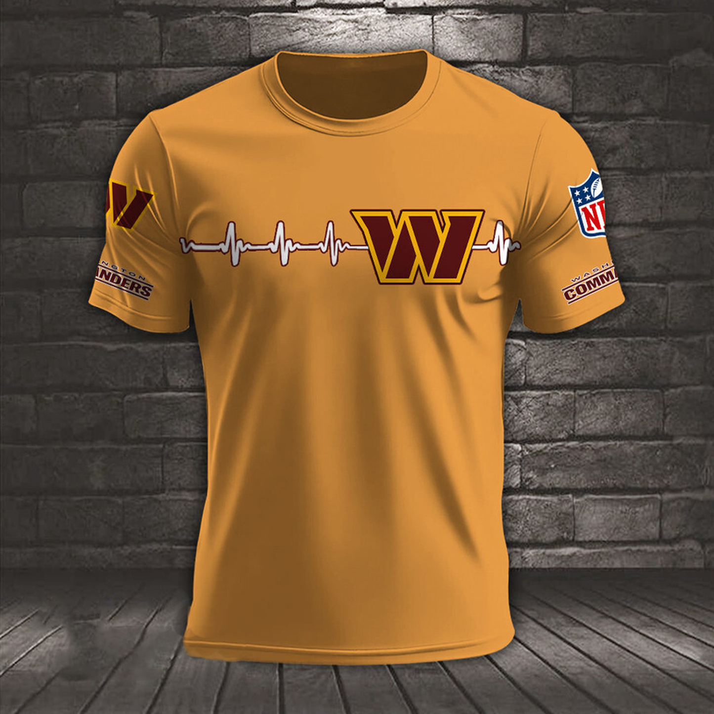 WAS x NFL Heart Rate Map Special 3D Shirt DatND ThuongNH