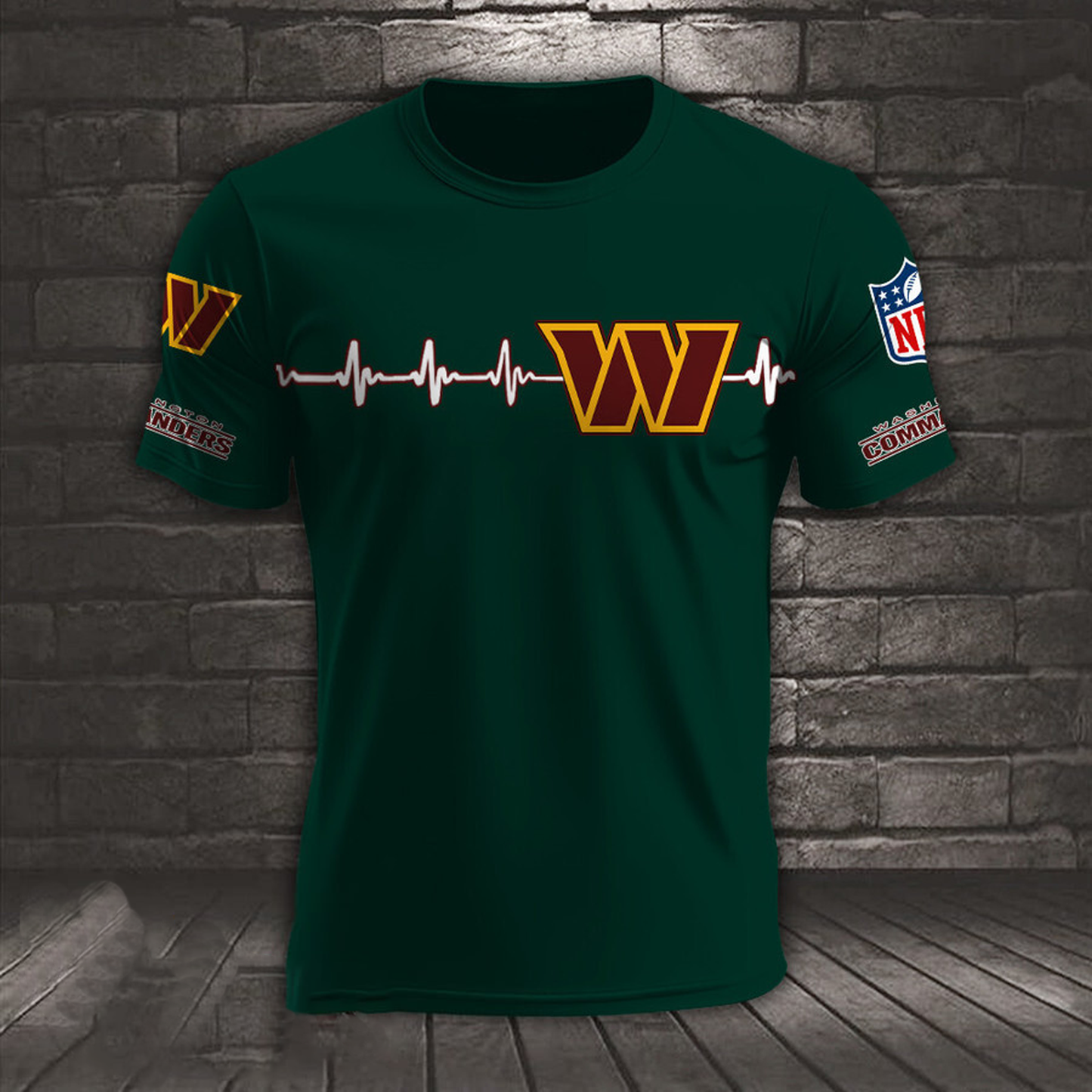 WAS x NFL Heart Rate Map Special 3D Shirt DatND ThuongNH