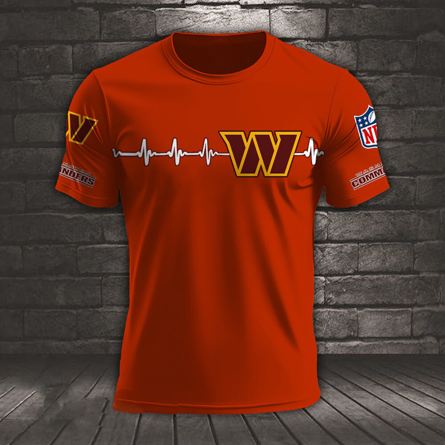 WAS x NFL Heart Rate Map Special 3D Shirt DatND ThuongNH