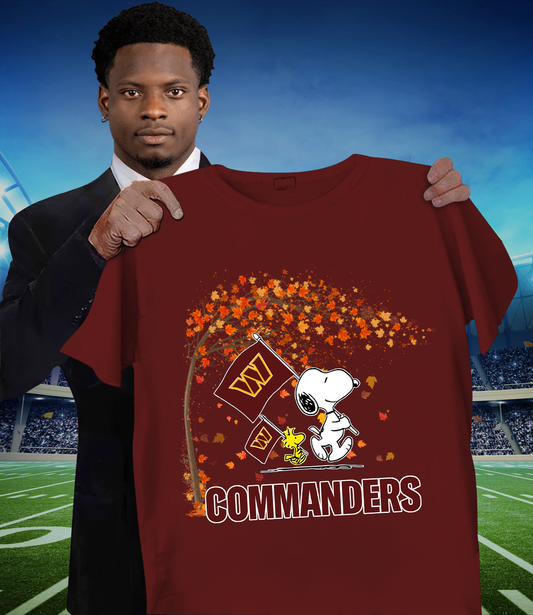 WAS x NFL Snoopy and Woodstock Happy Autumn 2D Shirt DatND ThuongNH