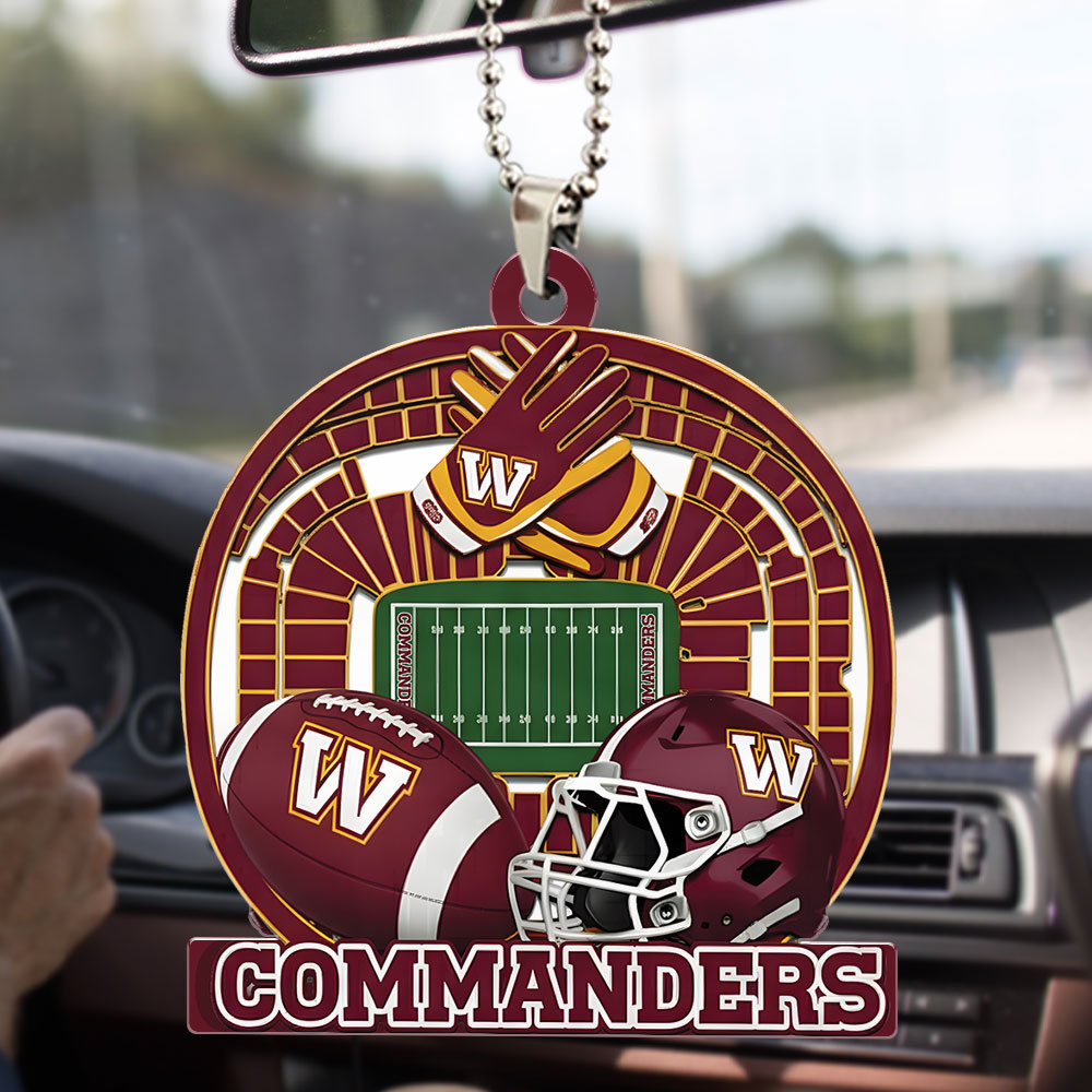 WASHINGTON COMMANDERS ORNAMENT CAR NDT