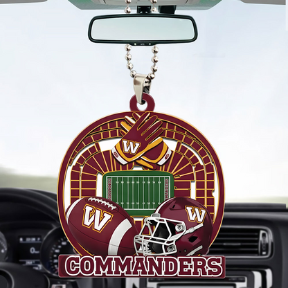 WASHINGTON COMMANDERS ORNAMENT CAR NDT