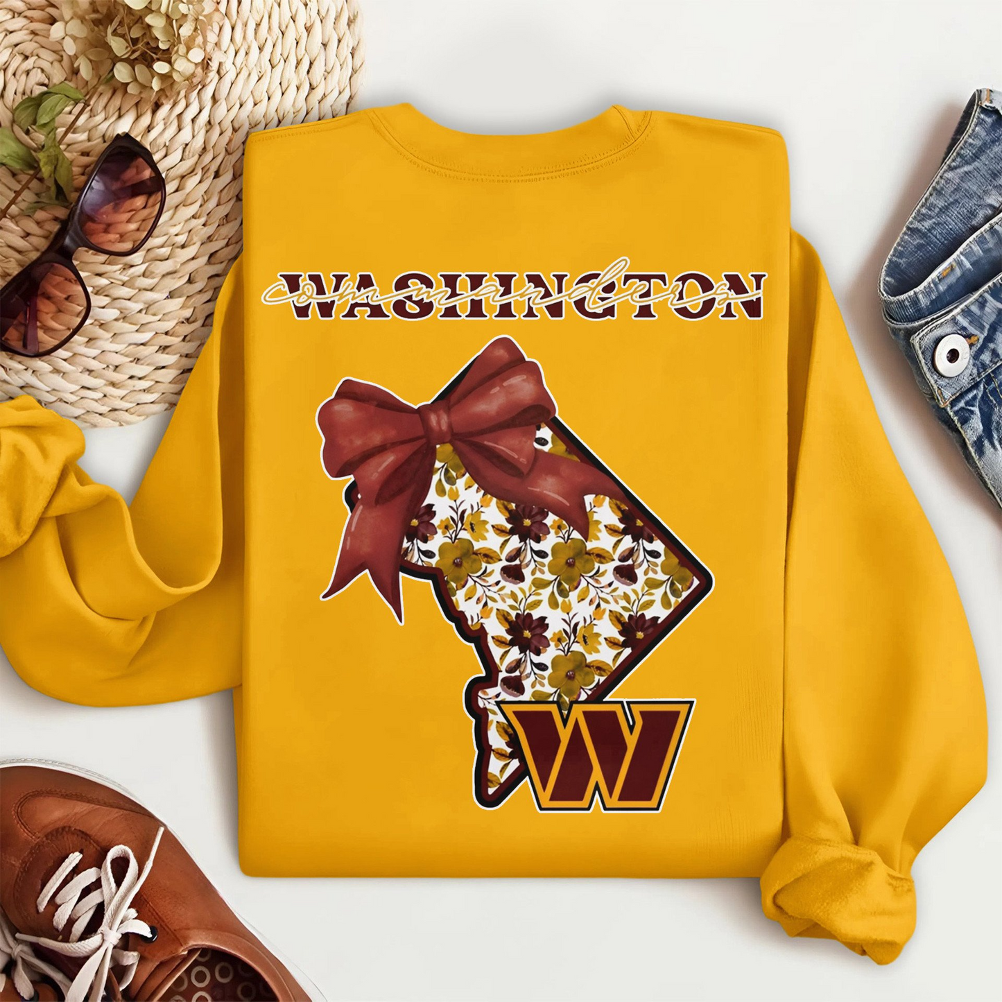 WC Premium NFL Cozy State Bow Sweatshirt DDT NTL