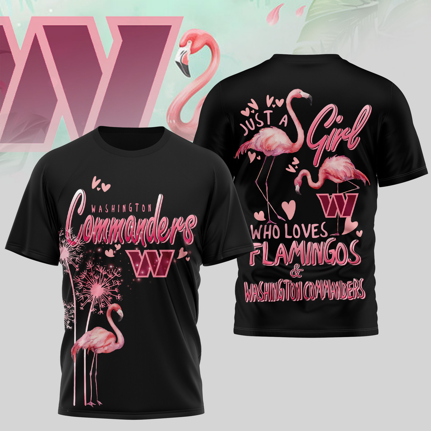 WC Premium NFL Flamingo 3D Shirt DDT NTL