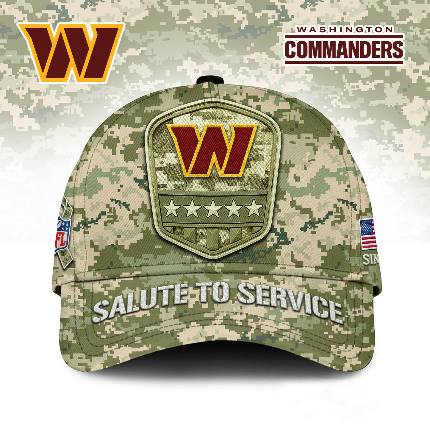 WC Premium NFL Salute To Service Classic Cap DDT  NTL
