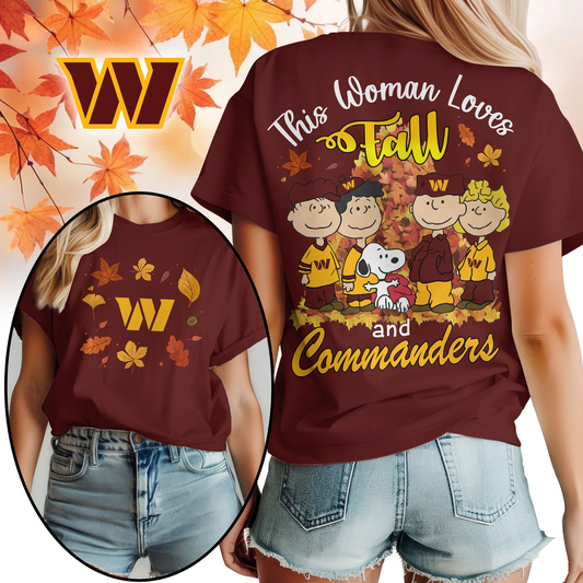 WC Premium NFL This Woman loves fall 3D Shirt DDT CTND