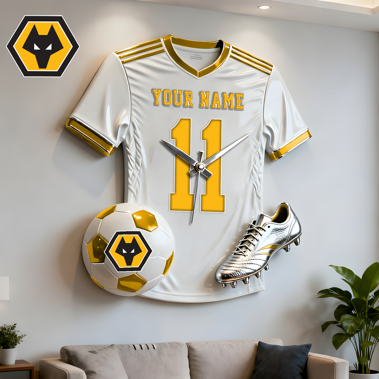 WOL X Personalized EPL football player sculpture clock V1 NAK NHT